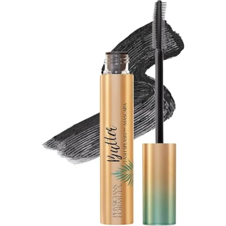 Physicians Formula Butter Lash Splash™ Wasserbeständige Wimperntusche für mehr Länge und Volumen, Blackest Black, 10 ml – Bild 1