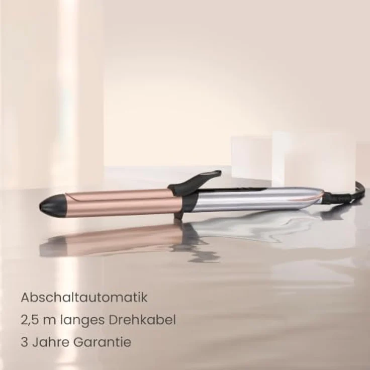 BABYLISS C 263 E Cosmos Lockenstab, 25 mm Heizstab mit Keramikbeschichtung, 6 Temperaturstufen bis 210 °C, Drehkabel 2,5 m – Bild 8
