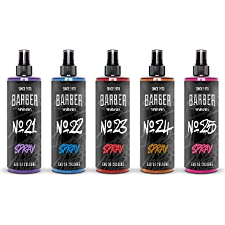 BARBER MARMARA No.22 Eau de Cologne Spray Herren GRAFITTI 400ml, frischer und holziger Duft mit Grapefruit und Guajakholz, After Shave und Bodyspray für alle Hauttypen – Bild 3