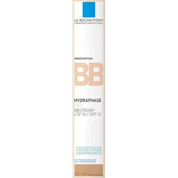 La Roche Posay Hydraphase HA BB Cream Mittel: Feuchtigkeitsspendende BB Cream mit LSF 15, Für einen ebenmäßigeren Teint, Nicht fettende Textur, Für normale bis trockene Haut, 40 ml – Bild 2