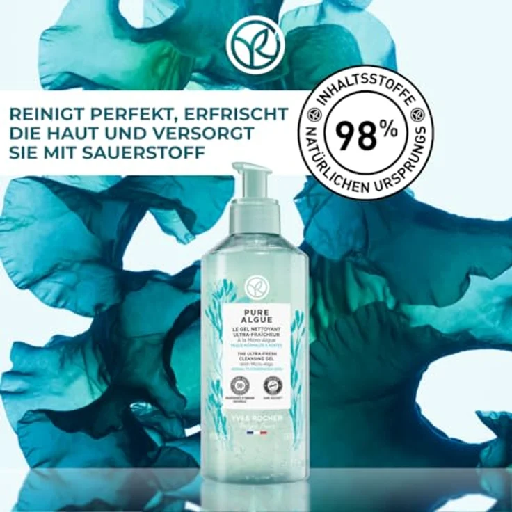 Yves Rocher PURE ALGUE - Ultra-Erfrischendes Reinigungsgel mit Mikroalgen - 390 ml – Bild 2