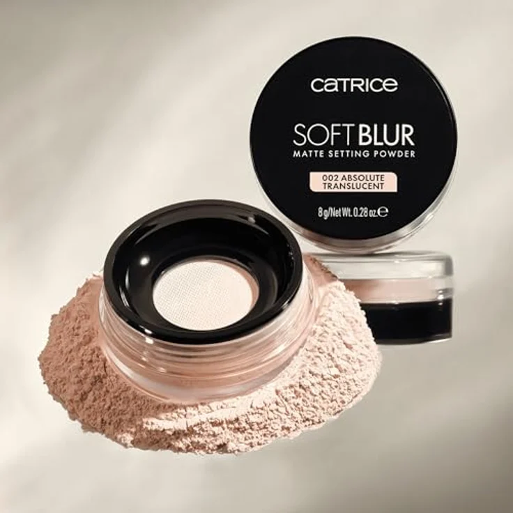 Catrice Soft Blur Matte Setting Puder 8 g, transparente Formel für mattes Finish und Soft-Focus-Effekt, 002 Absolute Translucent – Bild 7