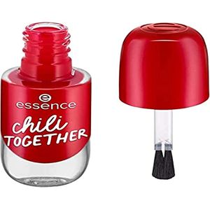 Bild für essence gel nail colour, Gellack, Nagellack, Nr. 16 chili TOGETHER, rot, Expressergebnis, langanhaltend, farbintensiv, gelig, glänzend, ohne Aceton, vegan, Mikroplastik Partikel frei (8ml)