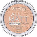Catrice All Matt Plus Shine Control Powder, Puder, Nr. 025 Sand Beige, nude, für Mischhaut, für unreine Haut, glanzabsorbierend, langanhaltend, mattierend, matt, vegan, Nanopartikel frei (10g)