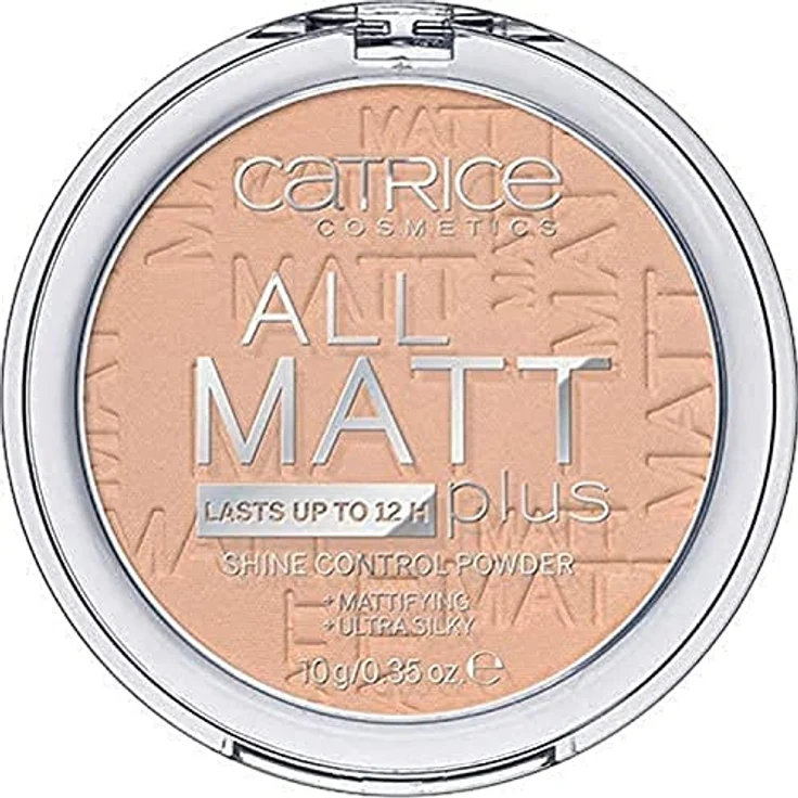 Catrice All Matt Plus Shine Control Powder, Puder, Nr. 025 Sand Beige, nude, für Mischhaut, für unreine Haut, glanzabsorbierend, langanhaltend, mattierend, matt, vegan, Nanopartikel frei (10g) – Bild 1