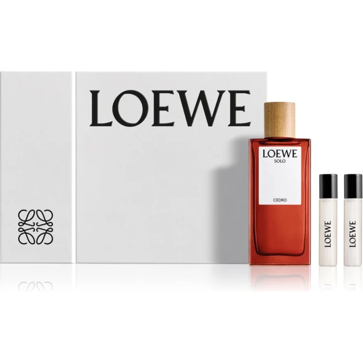 Loewe Solo Cedro Geschenkset für Herren, Duftset mit 100 ml Eau de Toilette und 10 ml Eau de Parfum, luxuriöse Verpackung