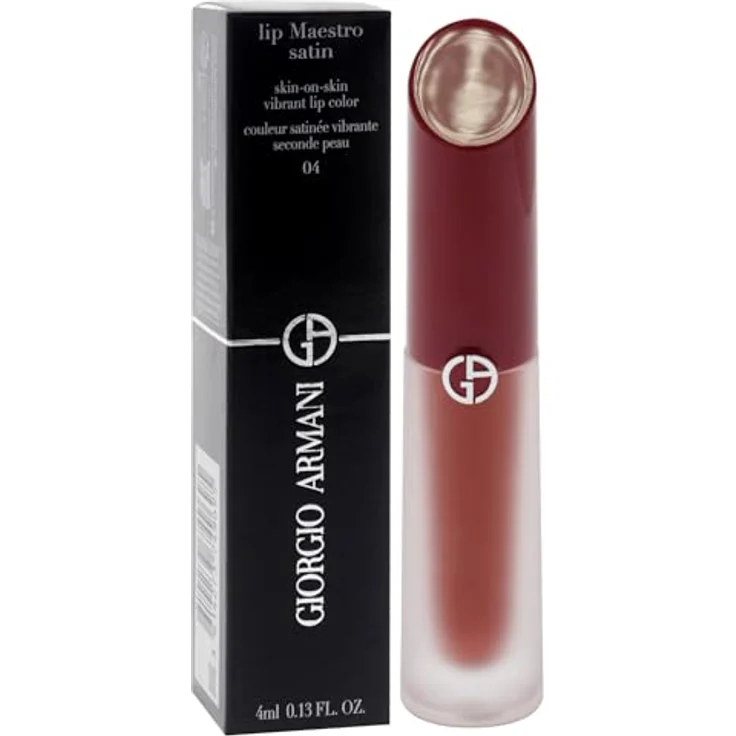 Armani Lip Maestro Satin, hochpigmentierter Lippenstift mit mattem Finish und pflegender Formel, 4 ml – Bild 3