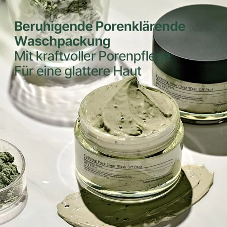 Pyunkang Yul Calming Pore Clear Wash Off Pack, 100g Gesichtsmasken mit Beruhigungsstoffen für empfindliche Haut, sanfte Porenpflege ohne Reizung – Bild 3