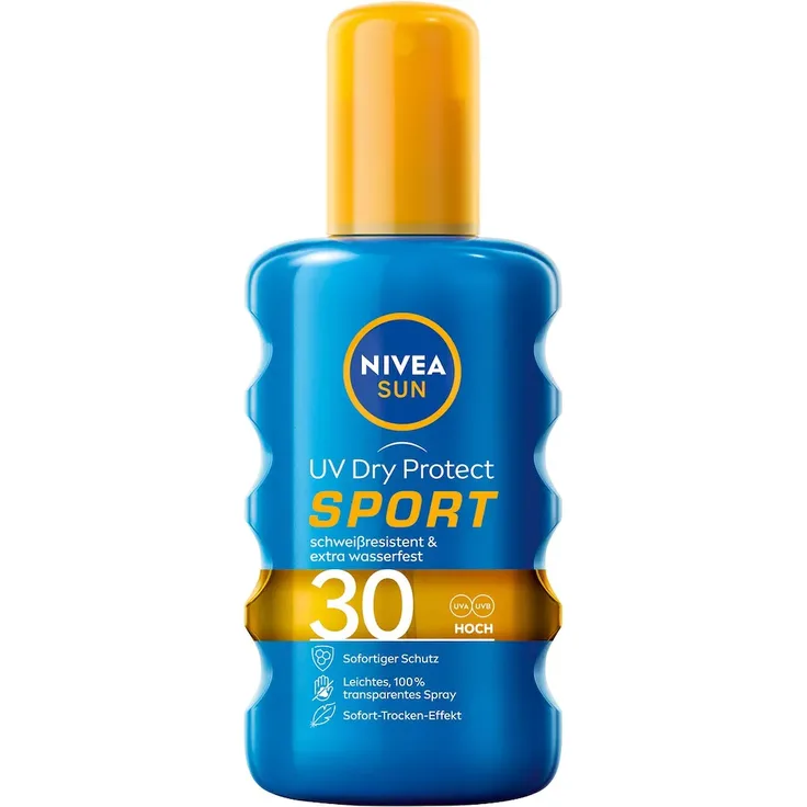 NIVEA SUN UV Dry Protect Sport Transparent SPF 30 Sonnenspray 200 ml