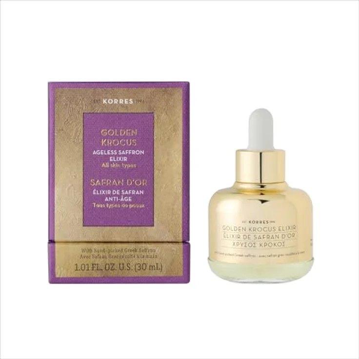 Korres Golden Krocus Anti-Ageing Elixier 30 ml – Bild 3