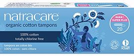 Natracare Organic Non Applicator Tampons Super Plus 20 Per Pack