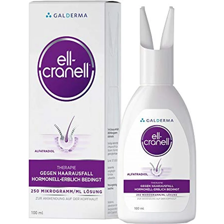 Galderma Ell-Cranell Lösung, 100 ml Haarwuchsbehandlung, apothekenpflichtig – Bild 1