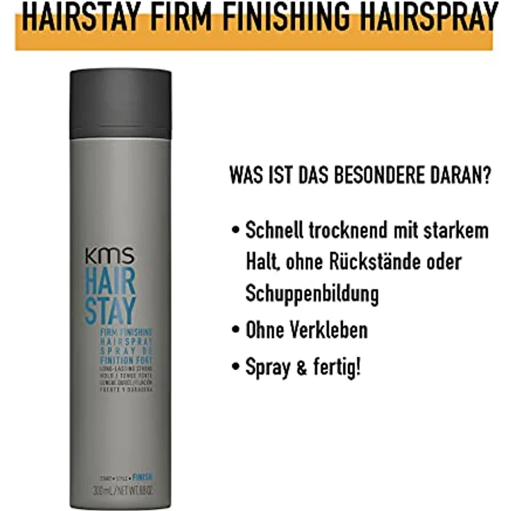 KMS Hair Stay Firm Finishing Hairspray 300 ml – Bild 2