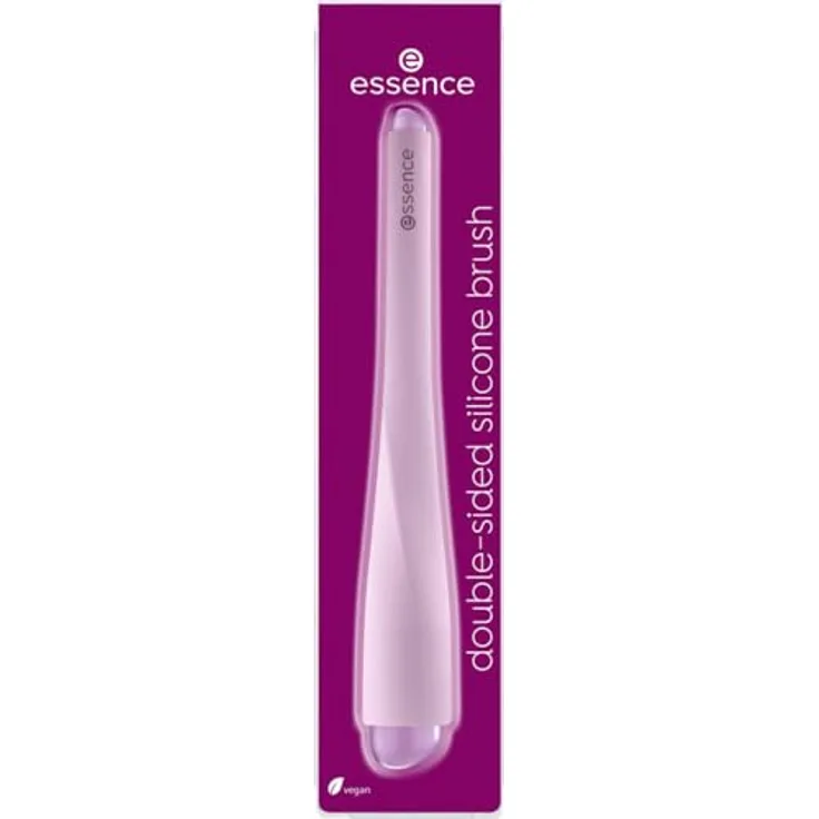 essence Double Sided Silicone Brush, Make-up-Silikonschwämmchen für präzises Auftragen von flüssigem und cremigem Make-up, 1 St.