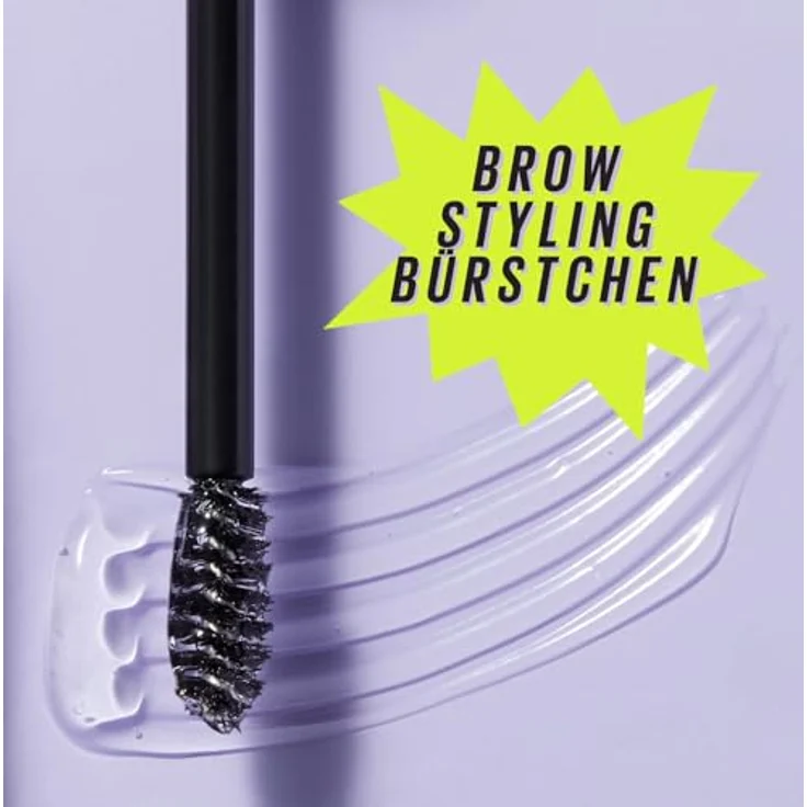 Maybelline New York Augenbrauengel, Für definierte Augenbrauen, Starker Halt ohne abzublättern oder zu kleben, Integriertes Styling-Bürstchen, Super Lock Brow Glue, Transparent, 8 g – Bild 4