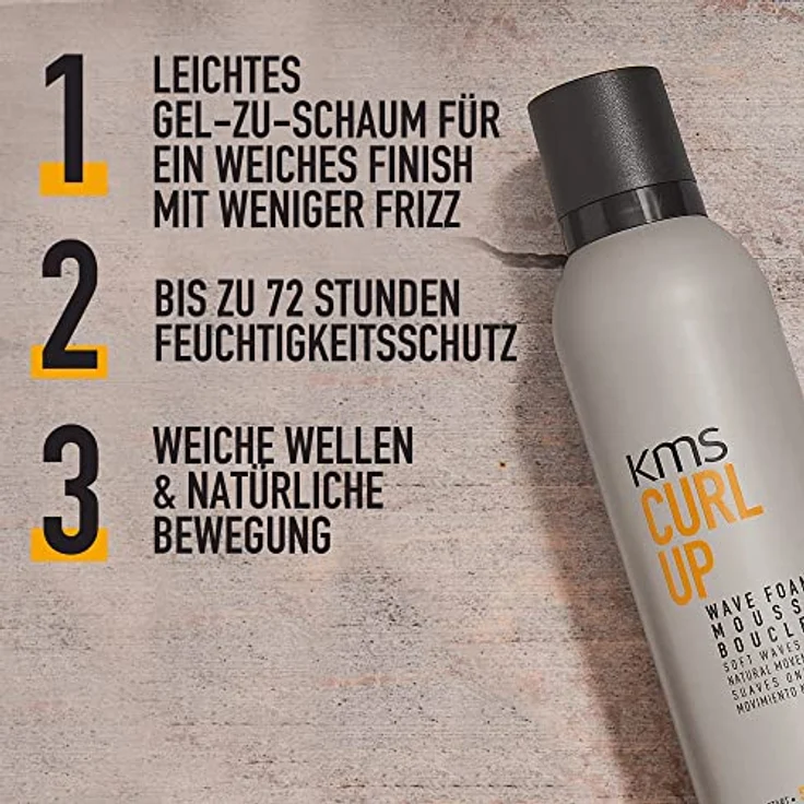 KMS California Curl Up Wave Foam, 1er Pack (1 x 200 ml) – Bild 3
