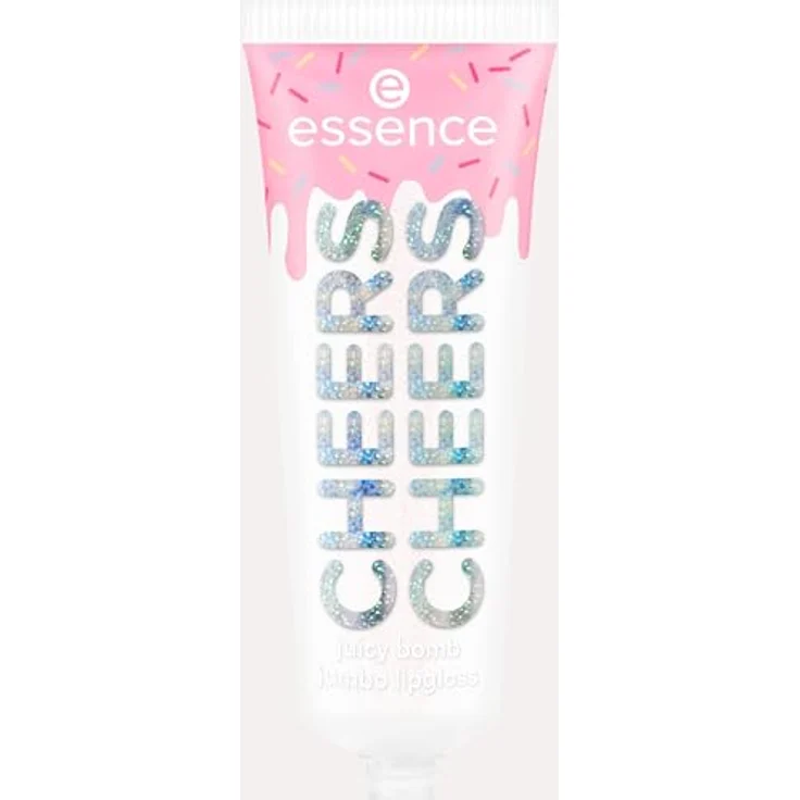 essence Say It With Juicy Cheers Lipgloss Farbton 02 Cake My Day!, 30 ml, hochglänzend, vegan, feuchtigkeitsspendend, volumenvergrößernd – Bild 1
