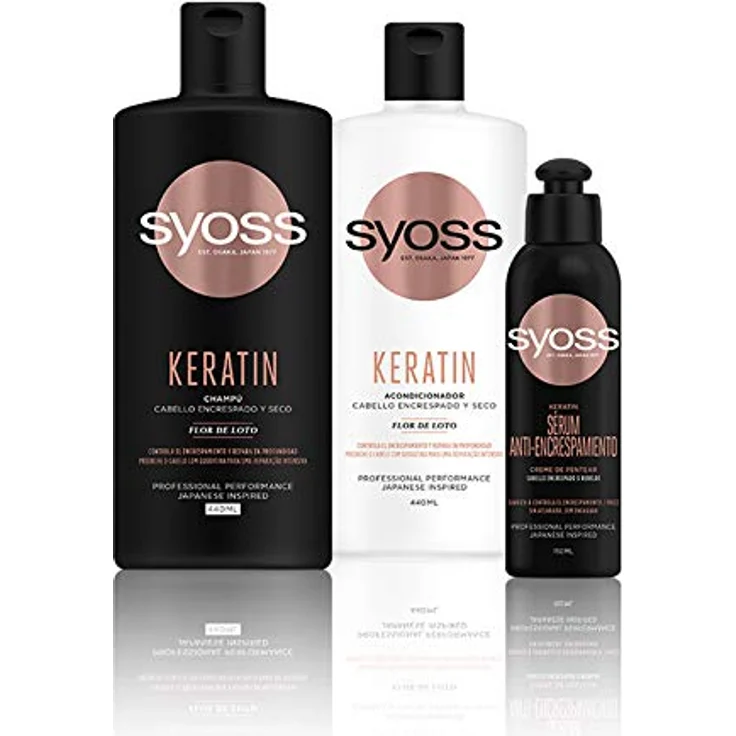 Syoss Champú Keratin 440Ml Es/Pt - Haarpflege Shampoo mit Keratin, 440 ml – Bild 3