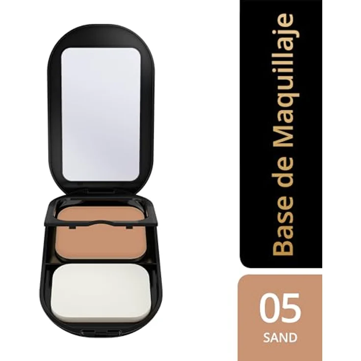 Max Factor Facefinity Refillable, mattierendes Kompakt-Make-up mit SPF 20, Farbton 005 Sand, 10 g – Bild 4