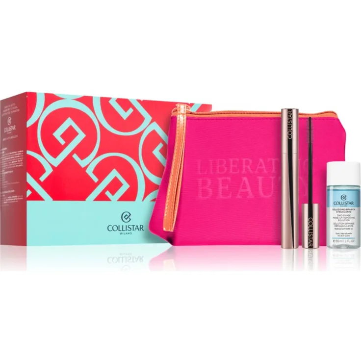 Collistar Make-up Set Infinito Geschenkset, inklusive 14 ml Infinito Mascara für extremes Volumen und 35 ml Zweiphasen-Make-up-Entferner für wasserfestes Make-up