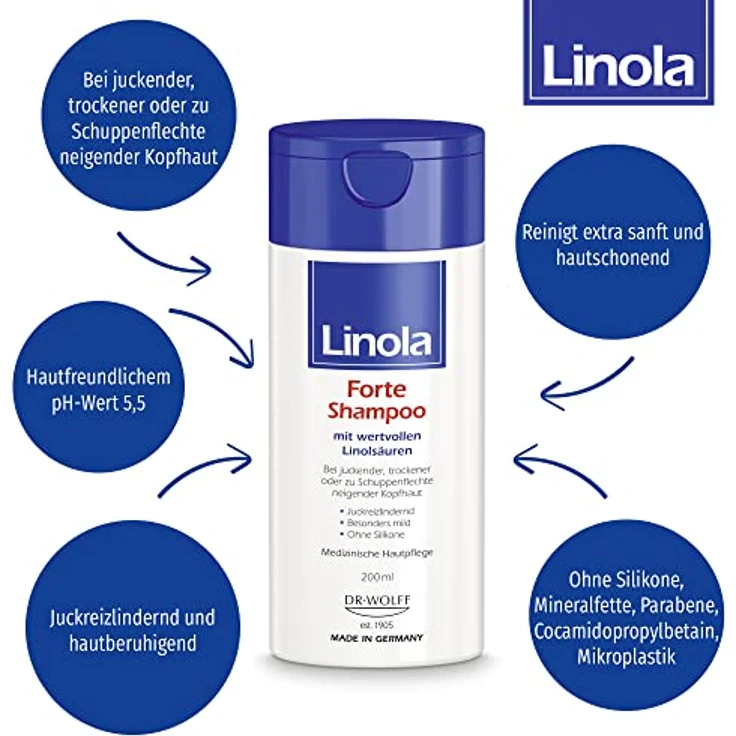 Linola Produkte Linola Produkte Linola Forte Shampoo Haarshampoo 200.0 ml – Bild 2