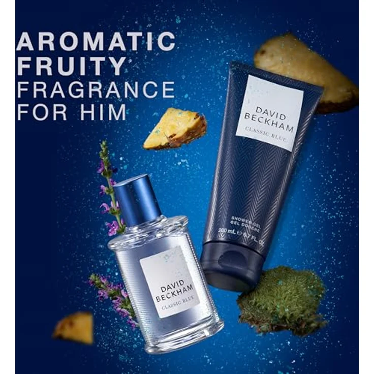 David Beckham DB CLASSIC BLUE EDT 50ml + SG 200ml, Herren-Duftset mit frischem, maskulinem Duft – Bild 5