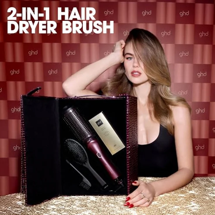 ghd Cherry Chic Duet Blowdry, Warmluftbürste 2-in-1 mit Heat-Air Xchange Technologie, elliptische Form für Volumen und Styling – Bild 3