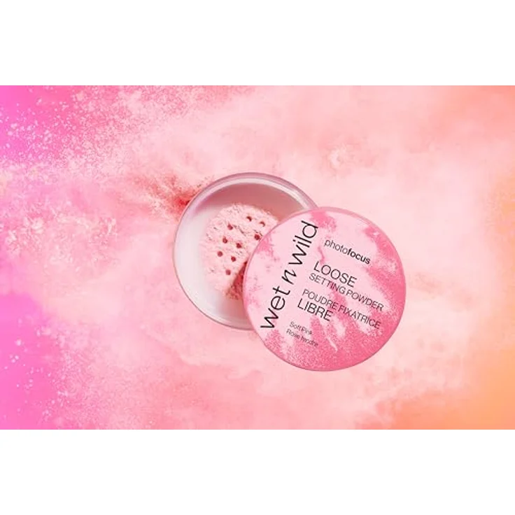 Wet n Wild PhotoFocus loser Puder, Soft Pink, 20 g – mattierend, aufhellend, fixiert Make-up, verleiht Weichzeichnungseffekt – Bild 6