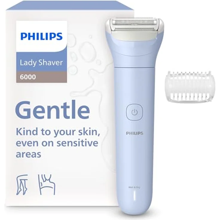 Philips Lady Shaver Series 6000 BRL127/00, Elektrorasierer mit sanfter und gründlicher Körperrasur, dermatologisch getestet – Bild 1