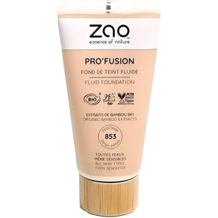 Zao Pro'fusion Fluid Foundation, mittlere Deckkraft mit natürlichem Finish, 30 ml – Bild 1