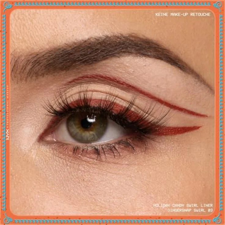 NYX PROFESSIONAL MAKEUP Candy Swirl Liner, wasserfester Eyeliner mit flexiblem Pinsel für definierte Lidstriche, Farbe: Gingersnap – Bild 4