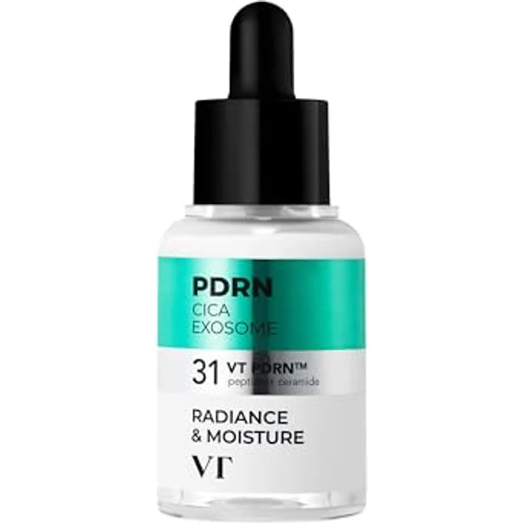 VT Cosmetics PDRN Cica Exosome Firming Ampoule 30 ml, Gesichtsserum für Feuchtigkeit, Elastizität und Hautberuhigung – Bild 1