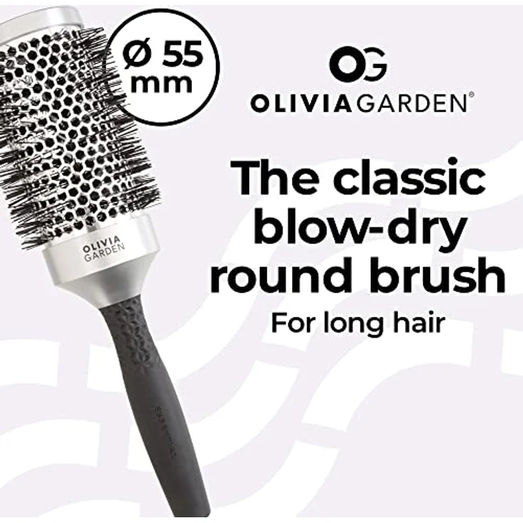 Olivia Garden - Essential Blowout Classic Haarbürste, 53 mm, hitzebeständiges Aluminium und antistatisch – Bild 2