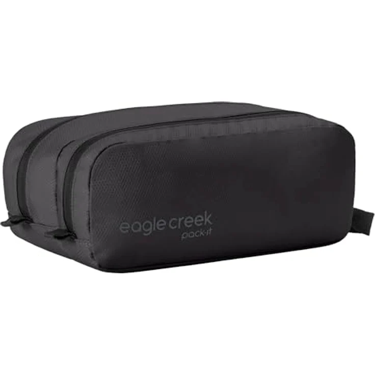 Eagle Creek Pack-It Reveal Quick Trip Black, Kulturbeutel aus recyceltem und wasserabweisendem Material, schwarz – Bild 1