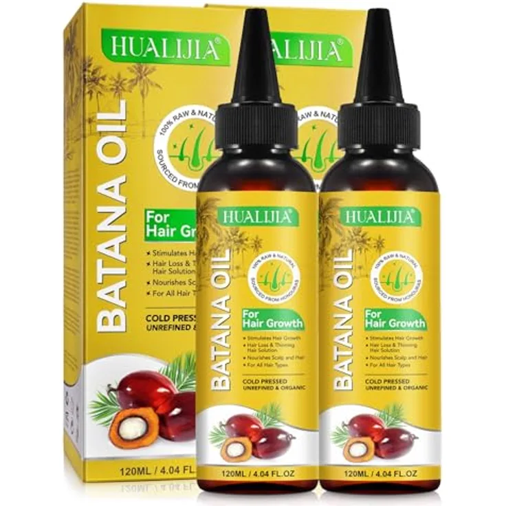 P-Beauty 2X Batana Öl, Kaltgepresst, 120ml - Naturöl für Haarwachstum, Pflege von Haaren, Kopfhaut, Wimpern & Augenbrauen, ohne Zusatzstoffe