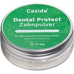 Casida® Dental Protect Zahnpulver - Zahnpflegepulver ohne Fluorid - Mit 2 Bakterienstämmen, keine Schaumbildner und Konservierungsstoffe - Basisch & Vegan - 30g - Aus der Apotheke