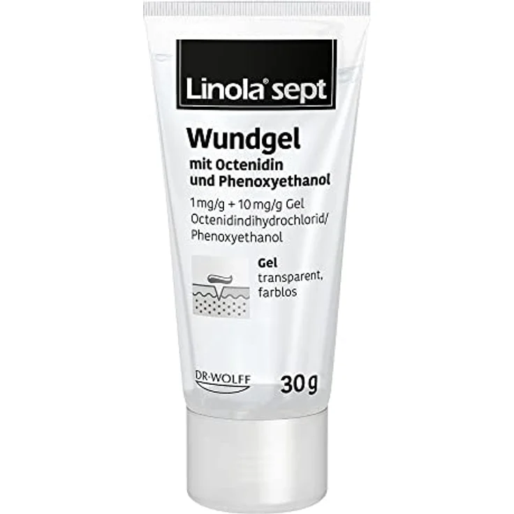 Linola sept Wundgel 30 g, Wunddesinfektion mit Octenidin und Phenoxyethanol für Schürf- und Schnittwunden – Bild 3