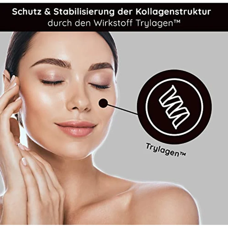 RAU Cosmetics Collagen Serum 50 ml - Anti-Aging Serum mit Hyaluronsäure und Trylagen™ gegen Falten - Beauty Kollagen Gesichtsserum für Reife und Regenerationsbedürftige Haut - Falten Frei Konzentrat – Bild 3