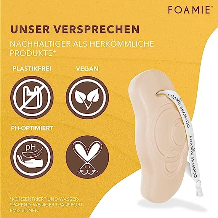 Foamie Festes Shampoo - Kiss Me Argan 80 g – Bild 3