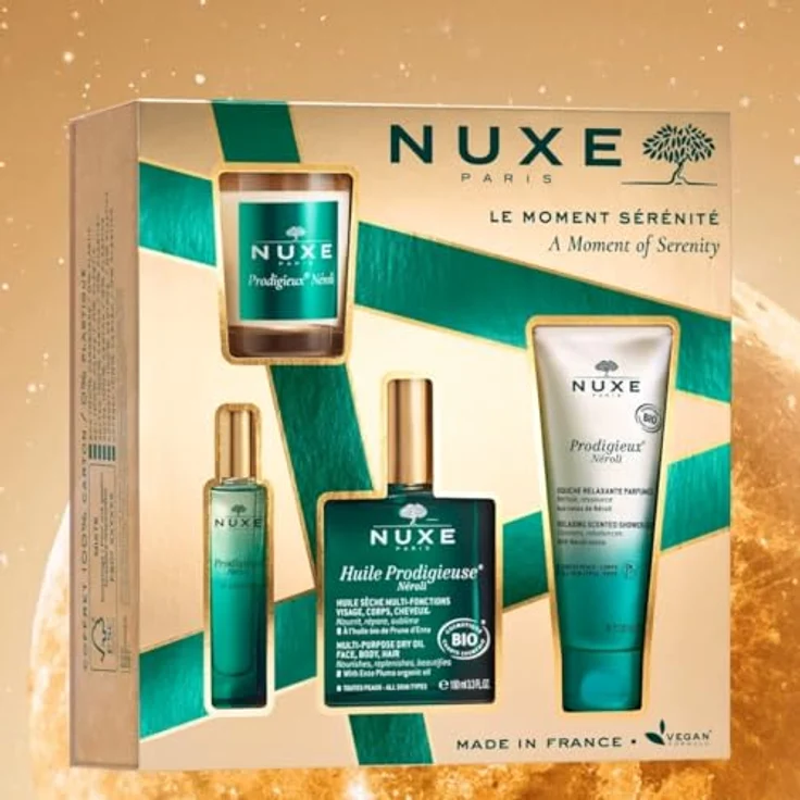 Nuxe Prodigieux Le Moment Serenité Koffer - Entspannender Duft von Neroli, 100 ml Öl und 15 ml Parfum, Geschenkset – Bild 3