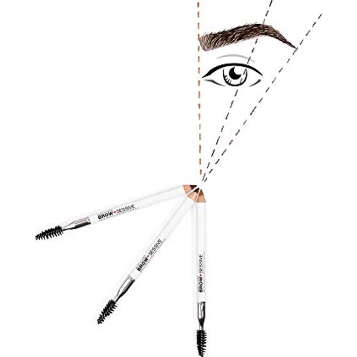 wet n wild Brow-Sessive Brow Pencil, Augenbrauenstift mit präziser Anwendung und Spoolie-Bürste, 1 g, Dark Eyebrown – Bild 10