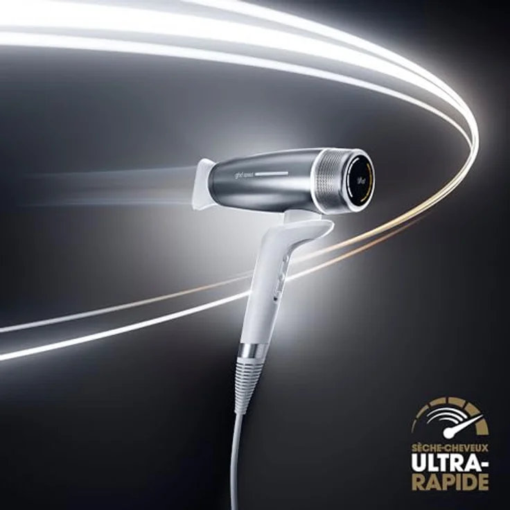 ghd Haartrockner speed, Silberweiß, mit ghd Halo™-Technologie, 4 Temperaturen, 4 Geschwindigkeiten, Cool-to-Touch, 2 Jahre Garantie – Bild 2