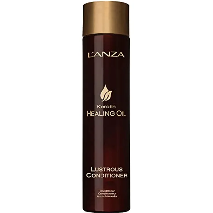 L'ANZA Keratin Heilöl Glänzender Conditioner für Geschädigtes Haar (250 ml), Nährt, Repariert, Glanz & Stärke für ein Seidiges Aussehen, Sulfatfrei, Parabenfrei, Glutenfrei, Haar Pflegespülung