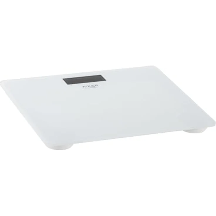 ADLER EUROPE AD 8194W Personenwaage, digitale Glaswaage mit USB-C Akku, max. 180 kg, schwarzes Design – Bild 3