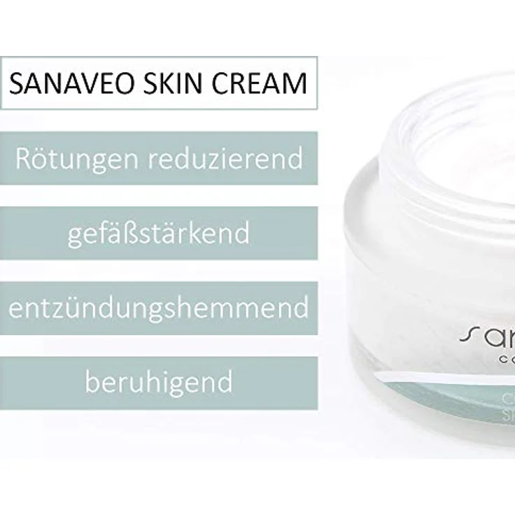 Prontomed Sanaveo Couperose Creme 50ml - Beruhigender Balsam für empfindliche Haut mit 7-Kräuter-Komplex zur Reduktion von Rötungen und sichtbaren Äderchen – Bild 2