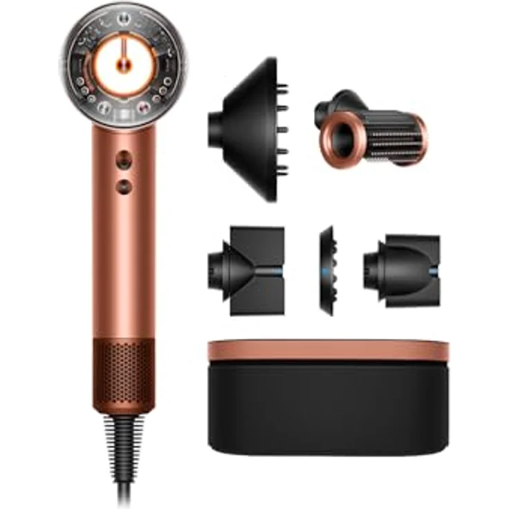 Dyson Supersonic Nural™ Haartrockner, Amber Silk, mit Air Multiplier™ Technologie und intelligenten Aufsätzen für haarschonendes Trocknen – Bild 1
