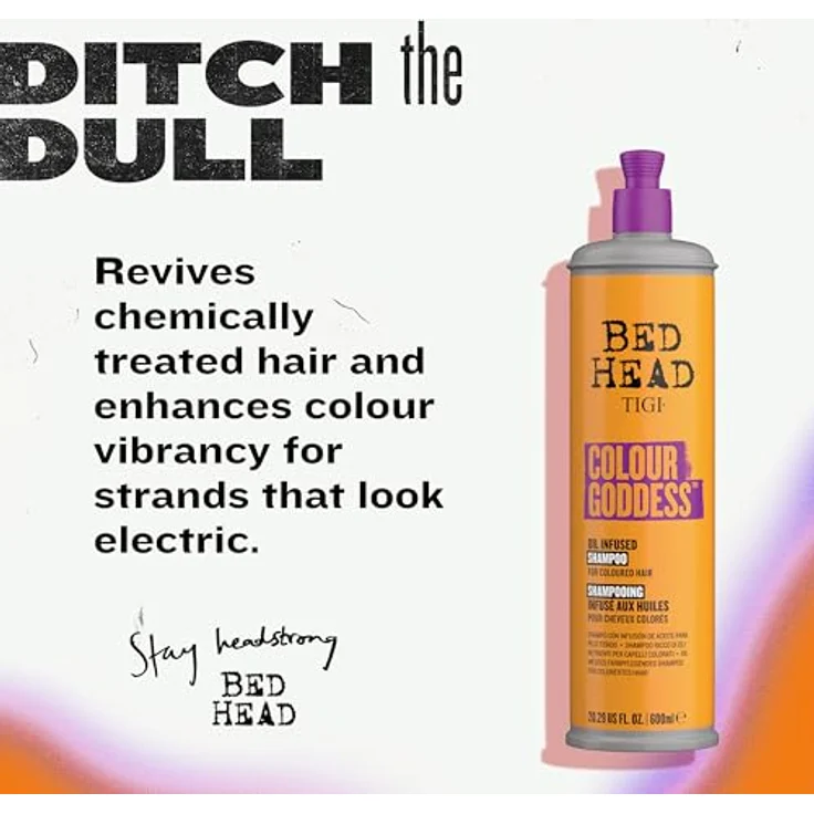 Tigi Bed Head Colour Goddess Oil Infused Shampoo schützendes Shampoo für gefärbtes Haar 600 ml – Bild 3