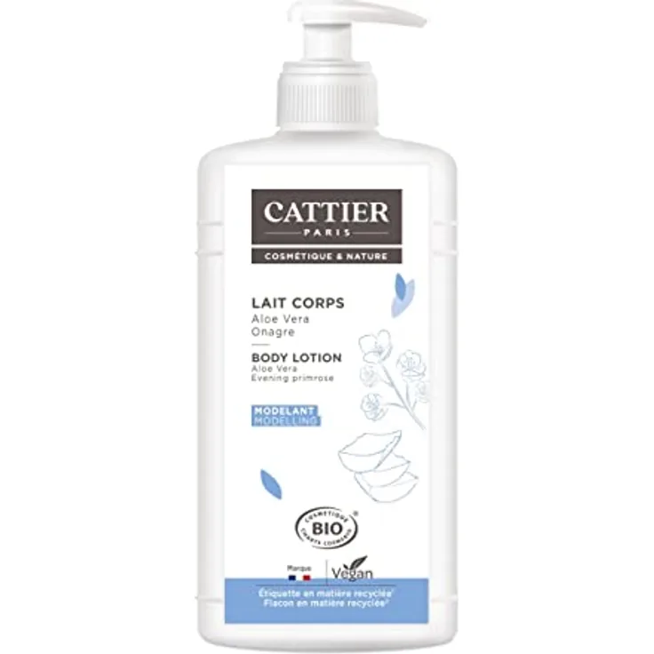 Cattier Paris – Körpermilch Modellant Aloe Vera Onagre Bio – 500 ml