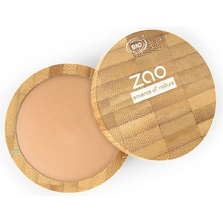 ZAO Bamboo Cooked Powder Matt Puder 15 g 347, Natural Glow für strahlenden Teint und geschmeidigen Look