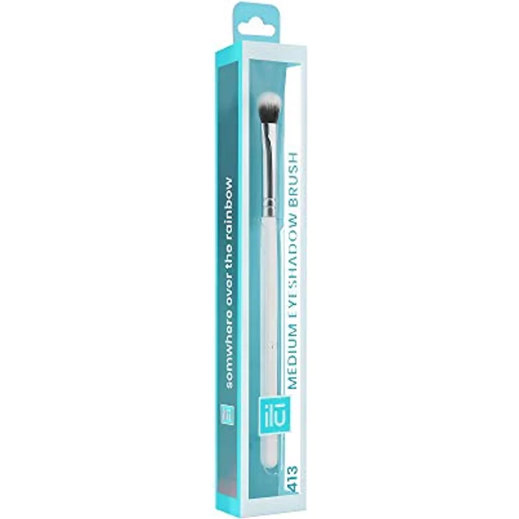 TB TOOLS FOR BEAUTY T4B ILU 400 Lidschattenpinsel, ergonomischer Holzgriff, synthetisches Taklon, vegan, für empfindliche Haut, professionell – Bild 3